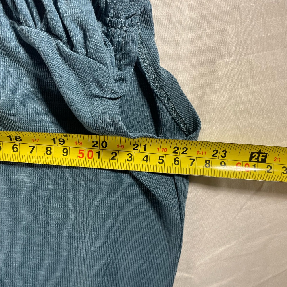 Maurices Slate Blue Ruched Yoke Tank Top - Picture 4 of 7